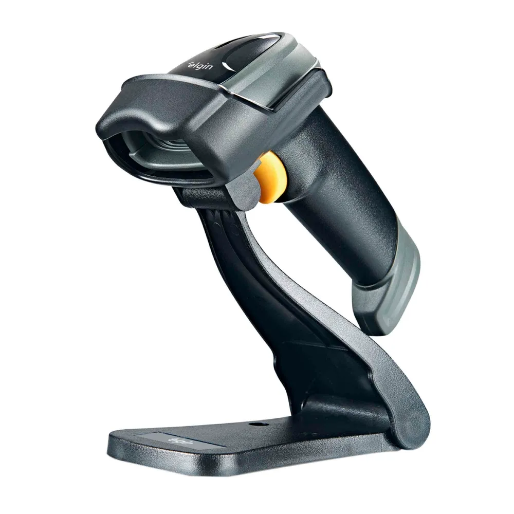 Leitor de código de barras com fio Elgin EL250 com e sem suporte